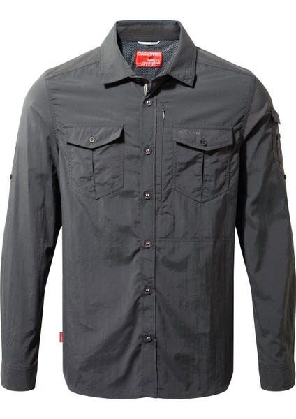 Nl Adv Ls Erkek Gömlek-Antrasit