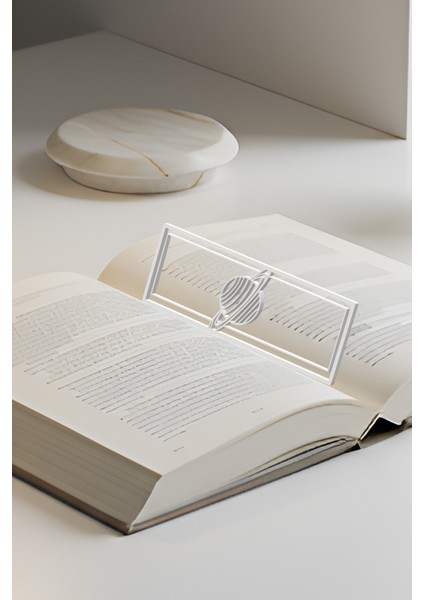 Gezegen Kitap Ayracı, Modern Tasarım, Hafif ve Şık 2’li, Siyah ve Beyazın Modern Uyumu fiyatları