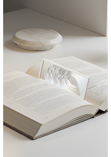 Okyanus Dalgası Kitap Ayracı, Modern Tasarım, Hafif ve Şık 2’li, Siyah ve Beyazın Modern Uyumu fiyatları