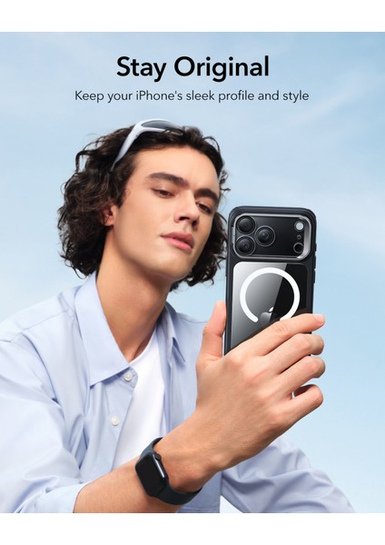 Apple iPhone 17 Pro Classic Hybrid Magsafe Standlı Kılıf - Kamera Kontrol Buton fırsatları