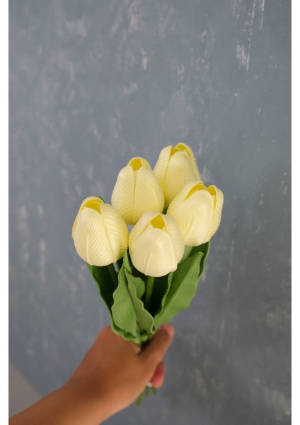 Açık Sarı 5’li Lale Demet modelleri