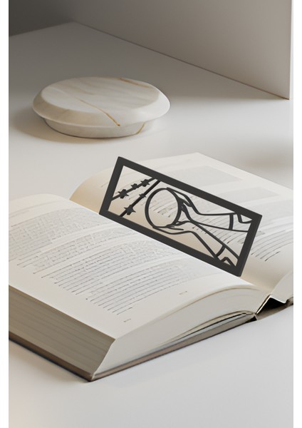 Uzay Kitap Ayracı, Modern Tasarım, Hafif ve Şık 2’li, Siyah ve Beyazın Modern Uyumu fiyatları