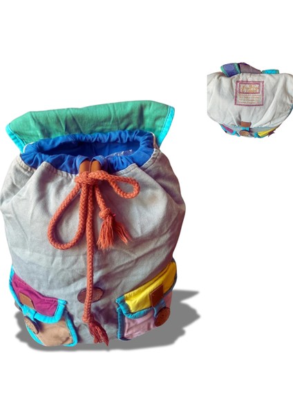 5119 Hugo Sırt Çantası Renkli Tasarım Okul Çantası modelleri