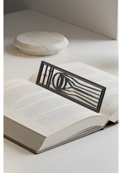 Uzay Kitap Ayracı, Modern Tasarım, Hafif ve Şık 2’li, Siyah ve Beyazın Modern Uyumu fiyatları