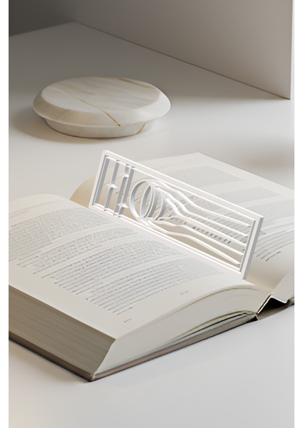 Uzay Kitap Ayracı, Modern Tasarım, Hafif ve Şık 2’li, Siyah ve Beyazın Modern Uyumu modelleri