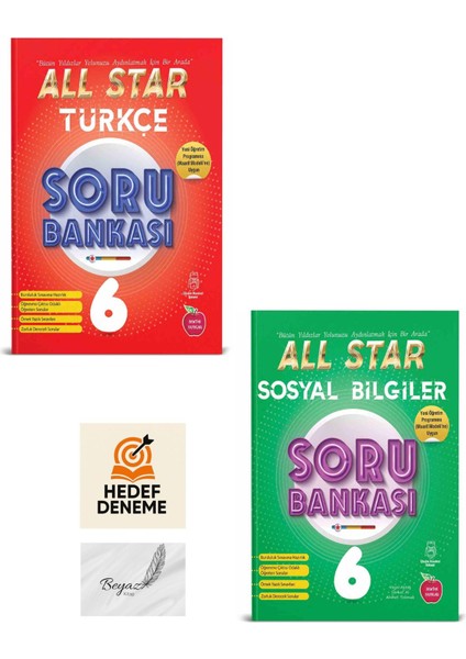 Newton 6.sınıf All Star Türkçe Sosyal Bilgiler Soru Bankası Hedef Deneme
