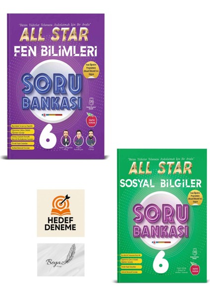 Newton 6.sınıf All Star Fen Bilimleri Sosyal Bilgiler Soru Bankası Hedef Deneme