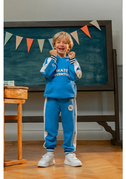 Erkek Çocuk Arma Nakışlı Eşofman Altı MNT25E210