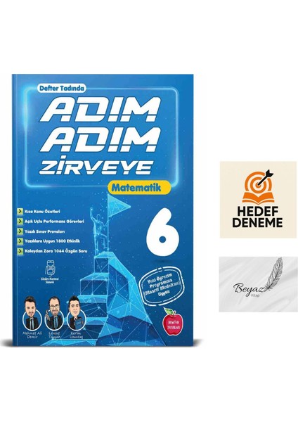 Newton 6.sınıf Adım Adım Zirveye Matematik Soru Bankası Hedef Deneme