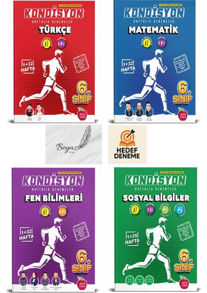 Newton 6.sınıf Kondisyon Türkçe Matematik Fen Bilimleri Sosyal Bilgiler Deneme Hedef Deneme