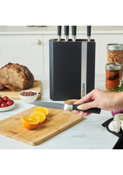 Samuray Kyoto Standlı 25 Japon Çeliği 6 Parça Bıçak Seti fırsatları