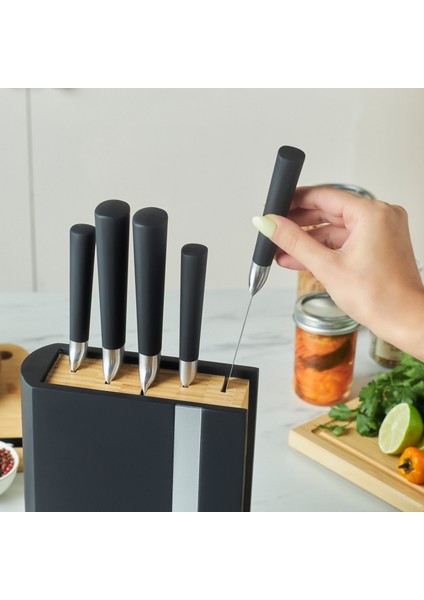 Samuray Kyoto Standlı 25 Japon Çeliği 6 Parça Bıçak Seti indirimleri