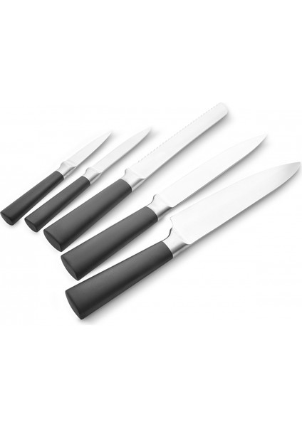 Samuray Kyoto Standlı 25 Japon Çeliği 6 Parça Bıçak Seti