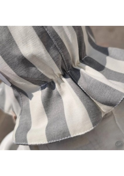 Çift Taraflı Bağlamalı Keten Görünümlü Bebek Bucket Şapka fırsatları