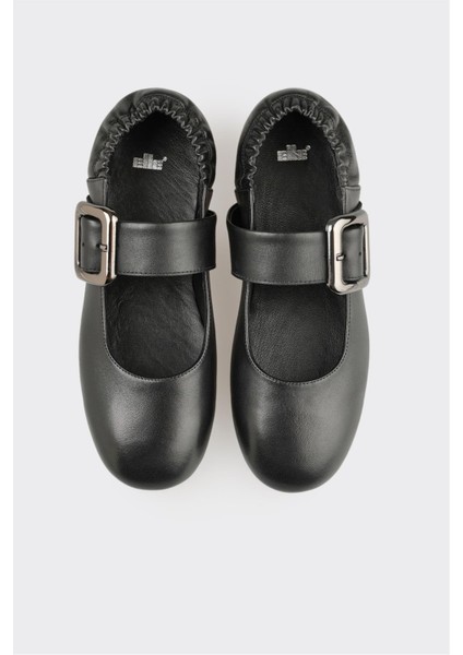 Siyah Deri Kadın Günlük Ayakkabı fırsatları