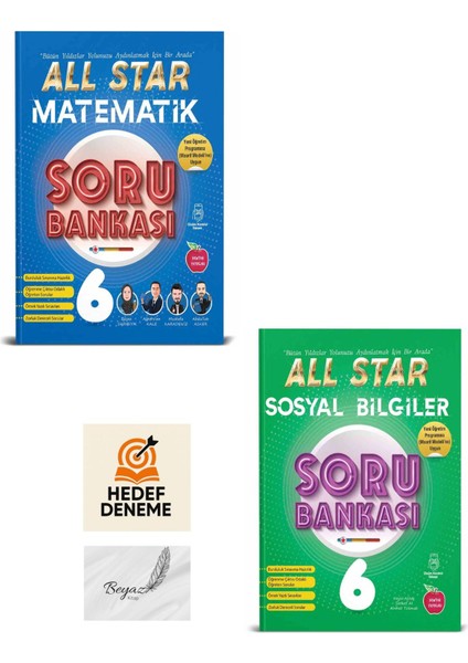 Newton 6.sınıf All Star Matematik Sosyal Bilgiler Soru Bankası Hedef Deneme