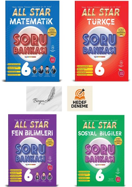 Newton 6.sınıf All Star Matematik Türkçe Fen Bilimleri Sosyal Bilgiler Soru Bankası Hedef Deneme