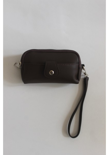 Dexy Acı Kahve Fermuarlı Bilek Askılı Cüzdan modelleri