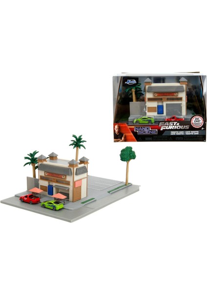 Hızlı ve Öfkeli Toretto's Cafe Nano Sahne Diaroma Modellemesi 349