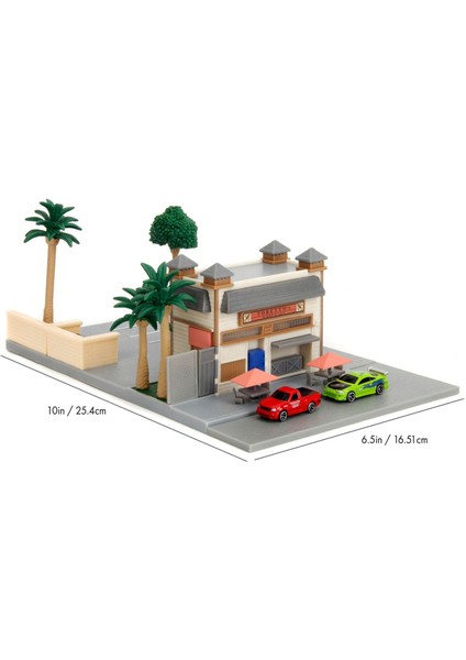 Hızlı ve Öfkeli Toretto's Cafe Nano Sahne Diaroma Modellemesi 349 fırsatları