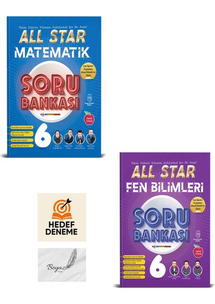 Newton 6.sınıf All Star Matematik Fen Bilimleri Soru Bankası Hedef Deneme
