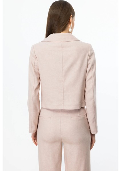 Kadın Süs Kapak Cepli Kısa Ceket 4196 Pink fırsatları