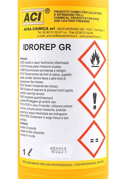 Acı Idrorep gr Profesyonel 1 Litre Su Itici ve Deri Yüzey Koruyucu modelleri