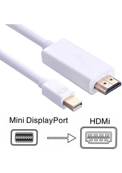 Mini Displayport To HDMI Kablo Minidisplayport Thunderbolt Macbook - 1.8 Metre modelleri