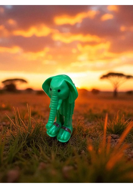 Brainrot Karakter Figürü / Lirili Yeşil Canlı Renklerde Heyecan Verici