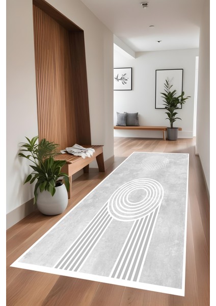 Bohem Gri Halı - Dijital Yıkanabilir Kaymaz Taban Leke Tutmaz Salon Halısı Mutfak Halısı ve Yolluk fiyatları