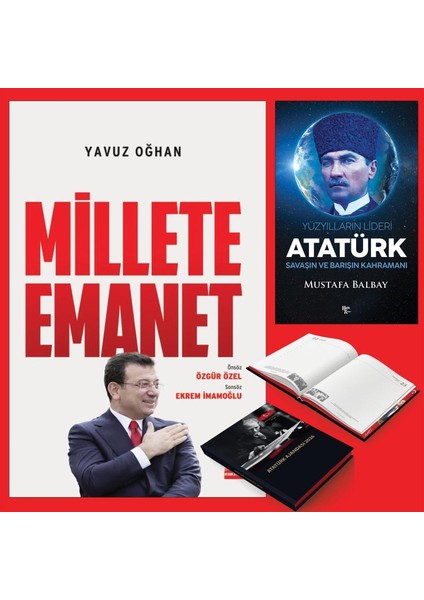 Millete Emanet ve Yüzyılların Lideri Atatürk - Ciltli 2026 Ajanda