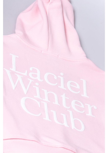 Kız Çocuk Pamuklu Pembe Kapüşonlu Sweatshirt Eşofman Alt-Üst Takım fırsatları