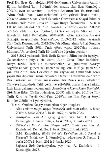 Tatar Tarihi Idil Bulgarları, Moğollar, Altın Orda, Hanlıklar - Ilyas Kemaloğlu indirimleri