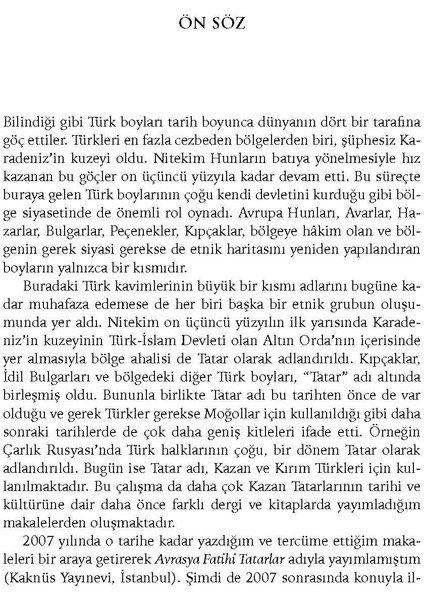 Tatar Tarihi Idil Bulgarları, Moğollar, Altın Orda, Hanlıklar - Ilyas Kemaloğlu