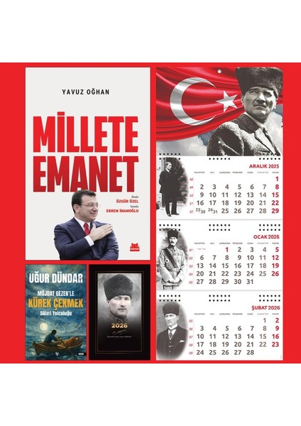 Millete Emanet ve Müjdate Gezenle Kürek Çekmek - Komutan Ajanda - Ayyıldız Duvar Takvimi