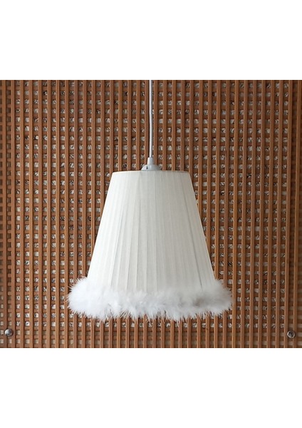 Krem Organze Avize M-76 Yatak Odası Çocuk Odası Genç ve Bebek Odası Avize Aydınlatma Sarkıt fırsatları