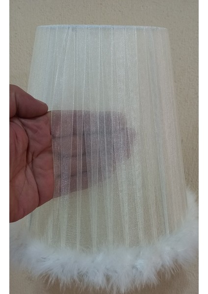 Krem Organze Avize M-76 Yatak Odası Çocuk Odası Genç ve Bebek Odası Avize Aydınlatma Sarkıt indirimleri