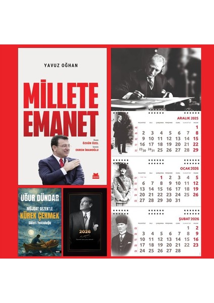 Millete Emanet ve Müjdate Gezenle Kürek Çekmek - Istikbal Ajanda - Imza Duvar Takvimi