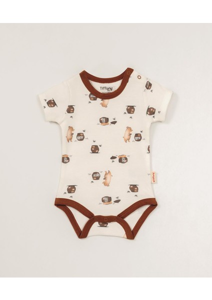 Honey Bear Tema Yarım Kol Badi