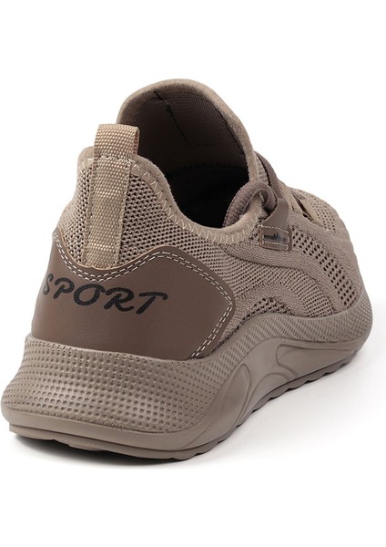 Erkek Bej Sneaker Spor Ayakkabı Rahat Hafif Günlük indirimleri