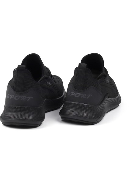 Erkek Siyah Sneaker Spor Ayakkabı Rahat Hafif Günlük fırsatları