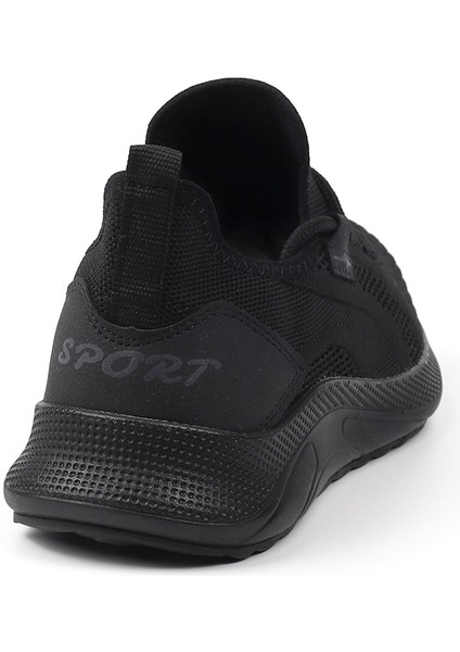 Erkek Siyah Sneaker Spor Ayakkabı Rahat Hafif Günlük indirimleri