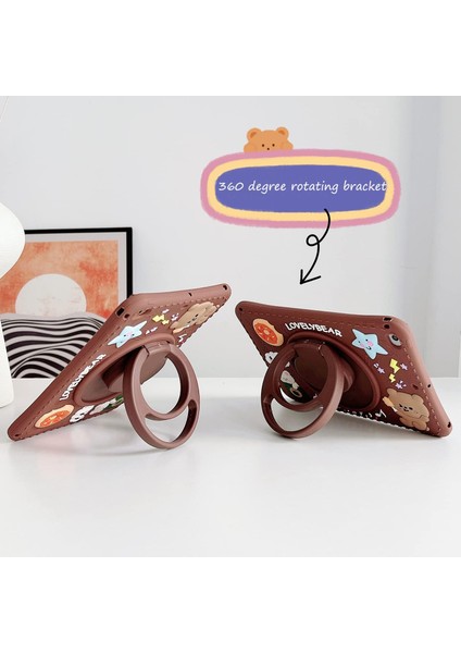 Samsung Galaxy Tab A9 Çocuklar Için Askılı 360 Derece Standlı Soft Silikon Lovelybear Kılıf fiyatları
