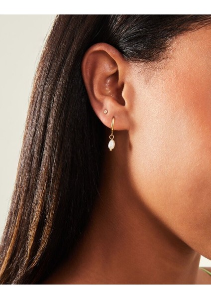 Z Inci Küpe Set x 3 Altın Kaplama modelleri