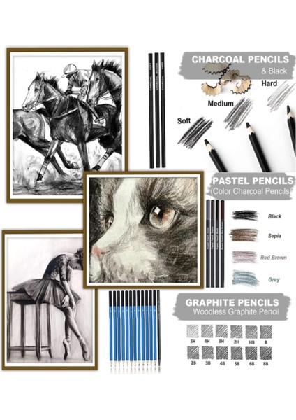 Keep Smiling Çizim ve Boyama Seti 75’li+ Eskiz Defteri A5 120 gr 50YP-ÇIZIM Defteri 180 gr A5 20 Yp indirimleri