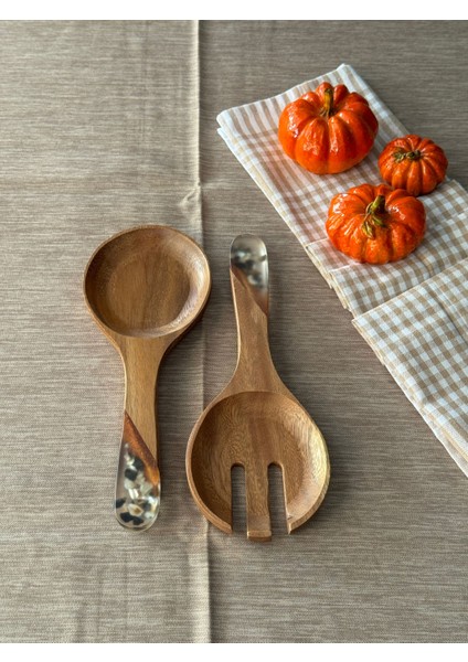 Akasya Salata Servis Sunum Seti 2'li modelleri