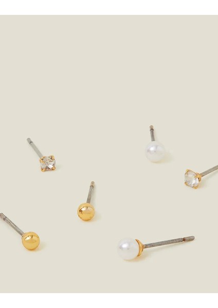 Z Kristal Küpe Seti x 3 Altın Kaplama fiyatları