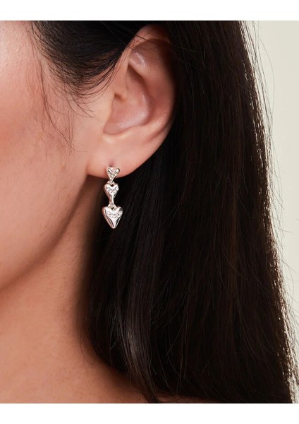 Üçlü Kalp Küpe modelleri