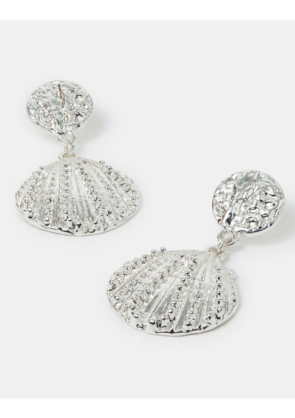 Deniz Kabuğu Parlak Küpe