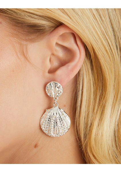 Deniz Kabuğu Parlak Küpe modelleri